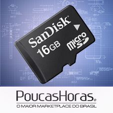 Cartão de memoria de 16Gb Sandisk com adaptador